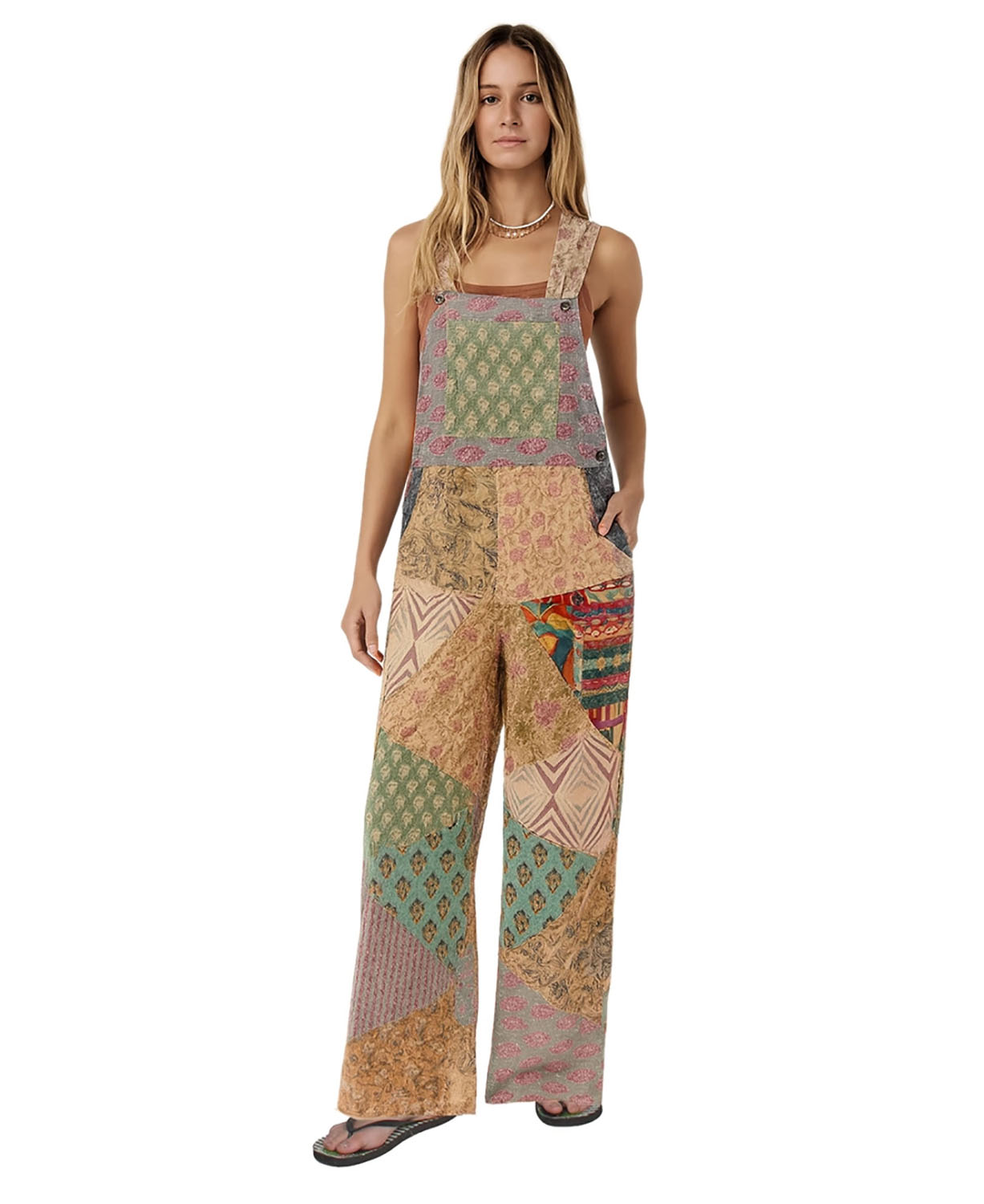 Patchy Romper | Hippie Overalls | Soul Flower 7