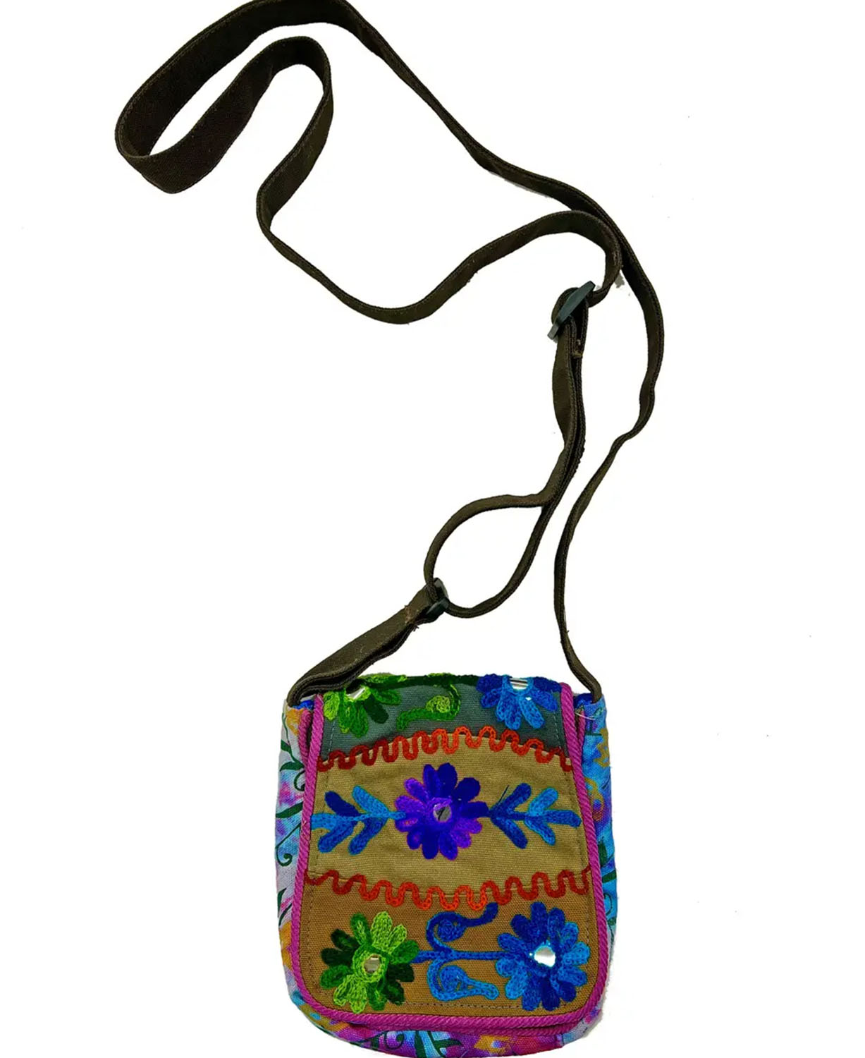Bloom and Shine Crossbody Bag - Embroidered Boho Purse | Hippie Bags | Soul Flower