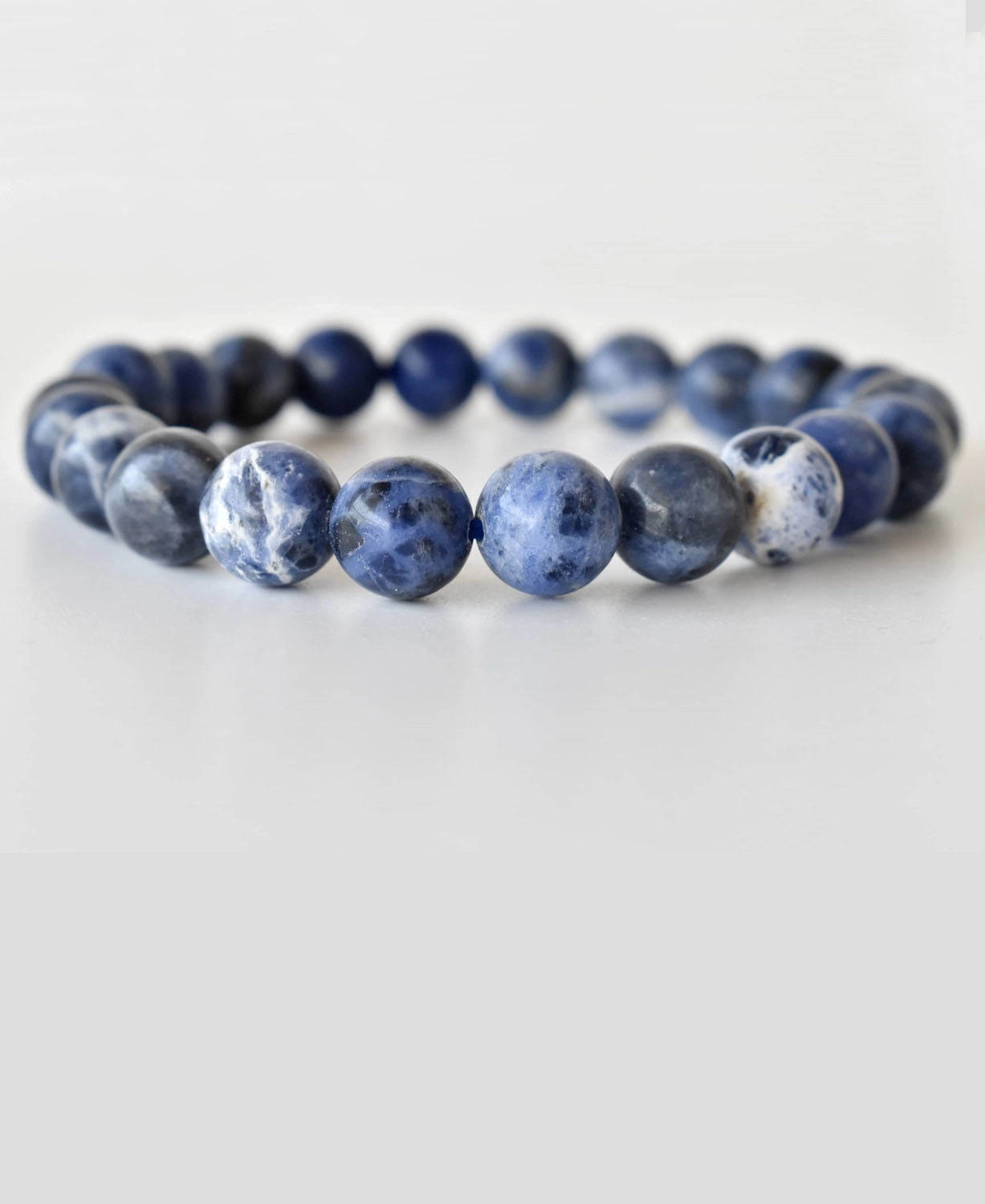 Blue Sodalite Gemstone Bracelet - Sodalite Bracelet | 8mm Blue Bead Malas | Boho Crystal Jewelry 2