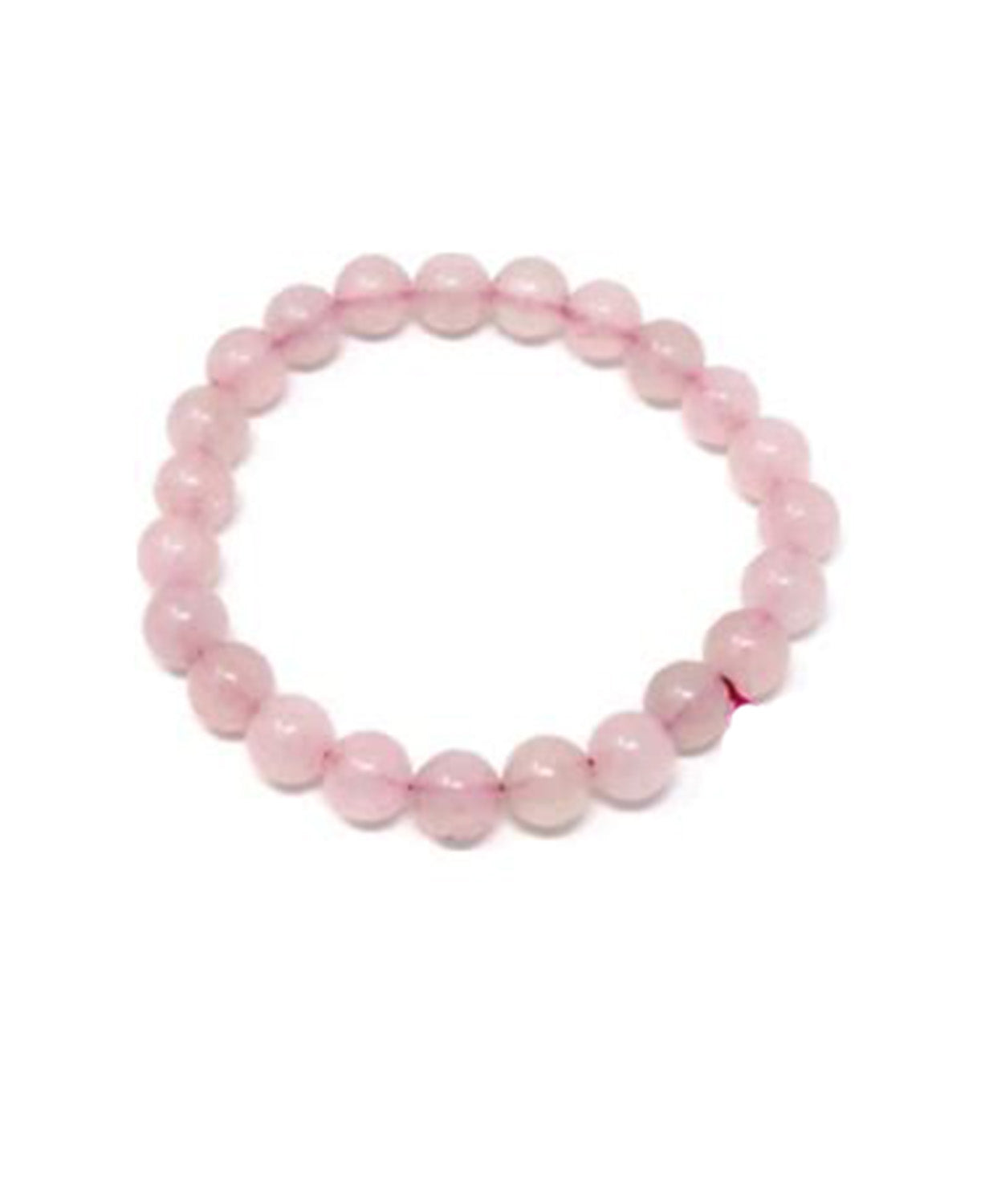 Rose Quartz Gemstone Bracelet - 8mm Pink Stone Bracelet | Mala Bracelet | Boho Crystal Jewelry 