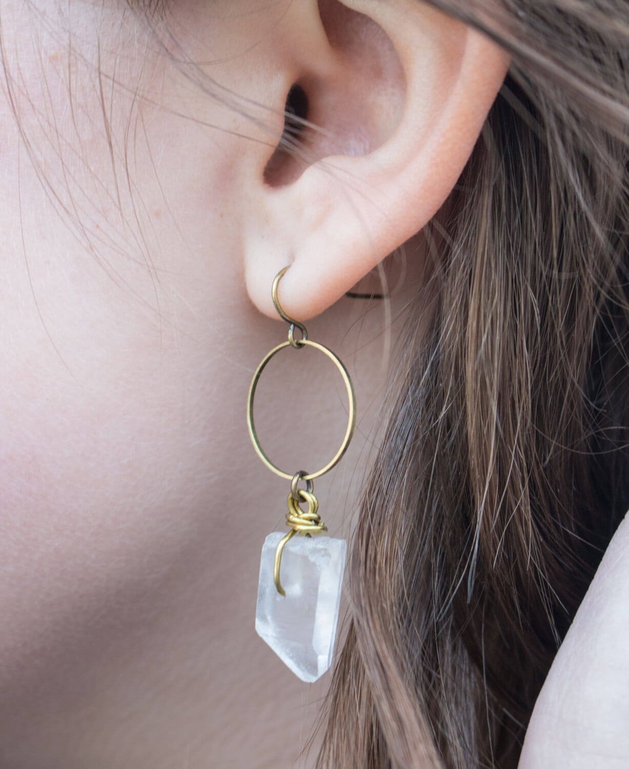 Crystal Quartz Earrings