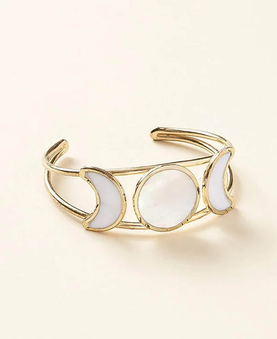 Moon Phase Cuff Bracelet - Moon Phase Bracelet | Moon Jewelry | Soul Flower