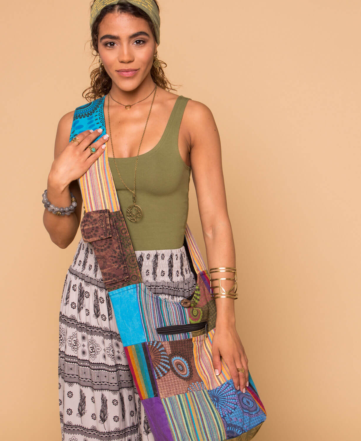 Patchwork Hobo Bag