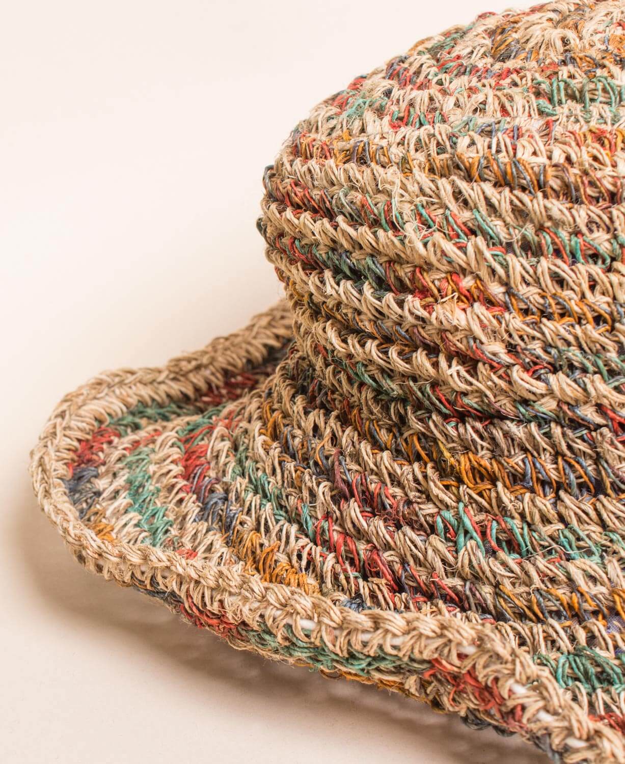 Rainbow Hemp Sun Hat