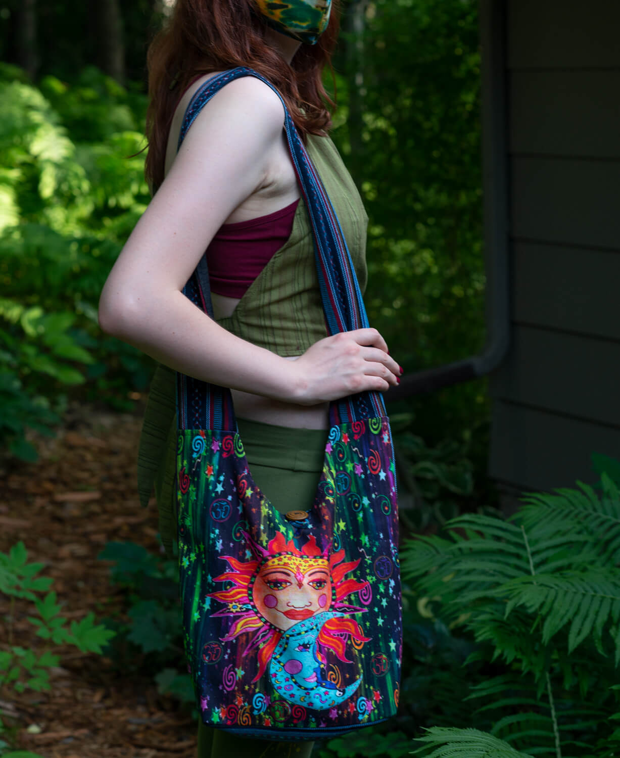 Colorful Sun and Moon Boho Bag