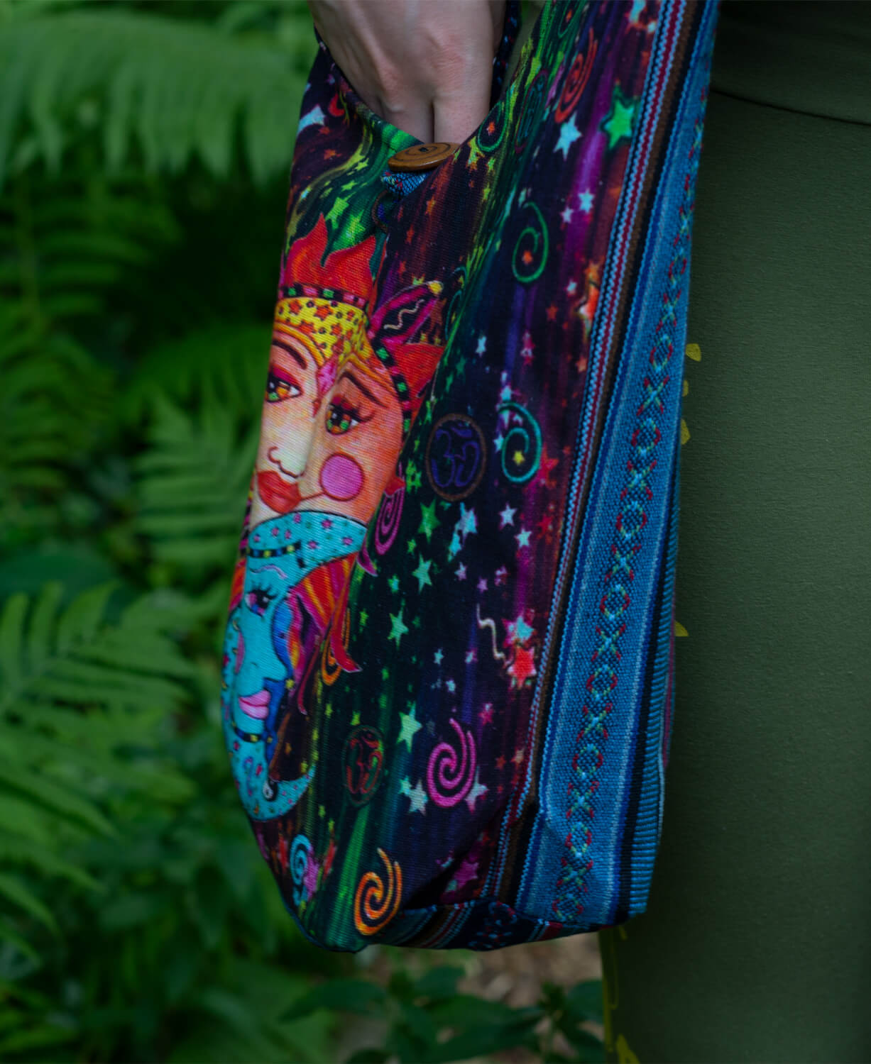 Colorful Sun and Moon Boho Bag