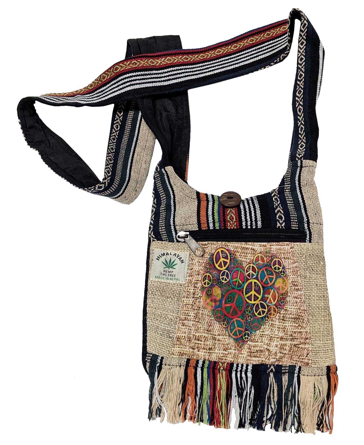Peaceful Heart Hemp Bag