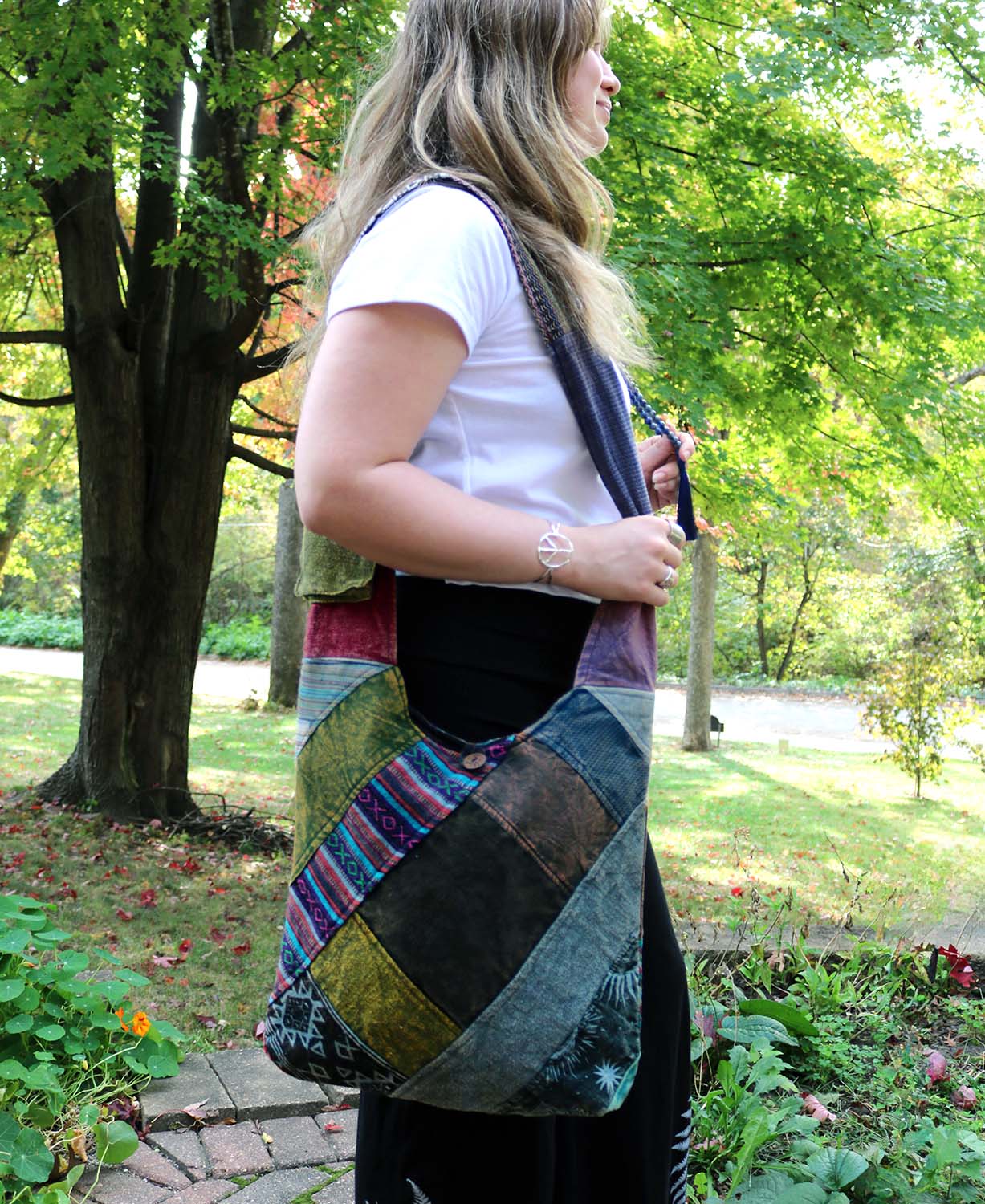 Stone and Soul Boho Bag - Patchwork Boho Bag | Hippie Shoulder Bags | Soul Flower
