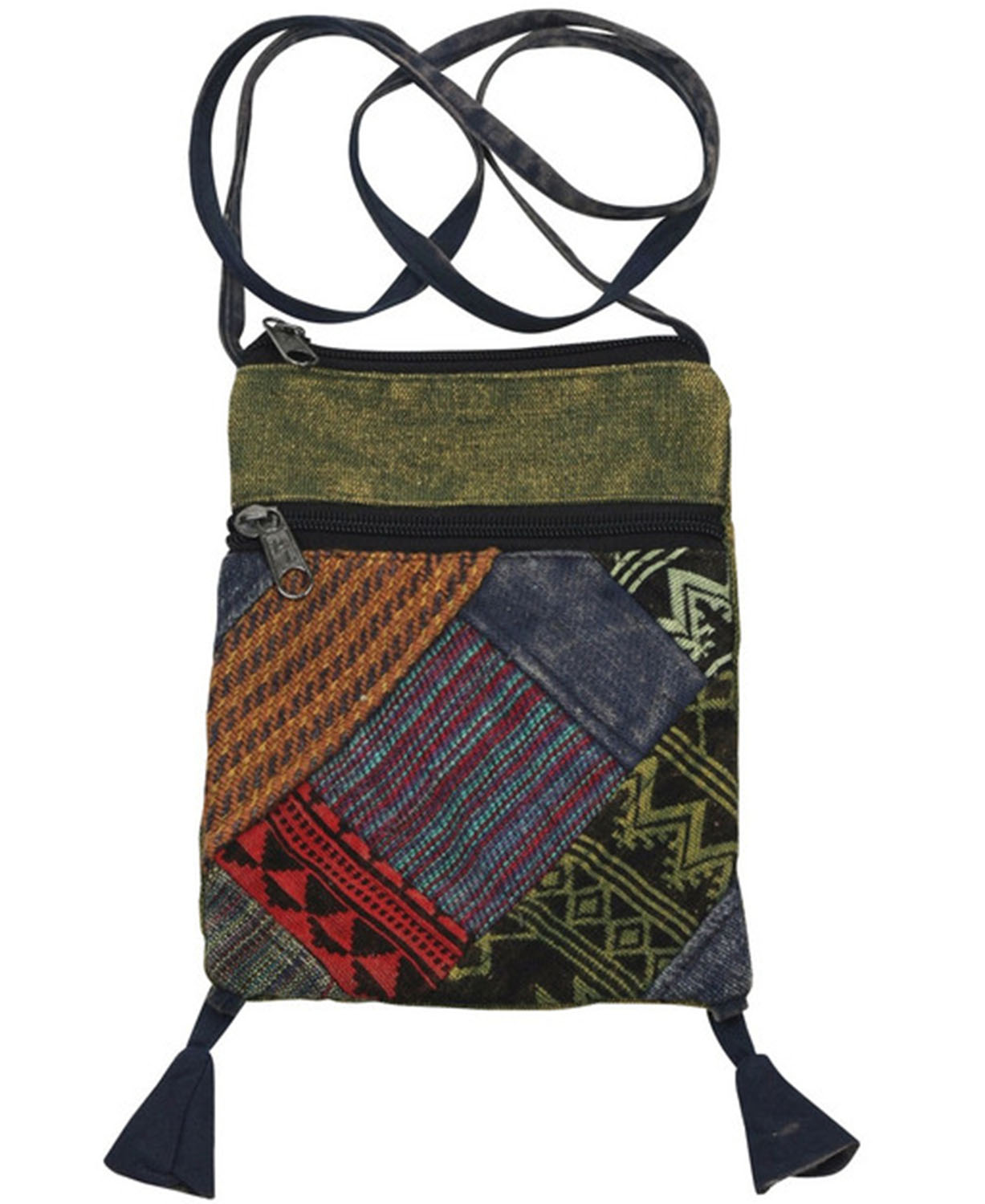 Tassel Travel Passport Bag - Hippie Passport Bag | Patchwork Crossbody | Soul Flower