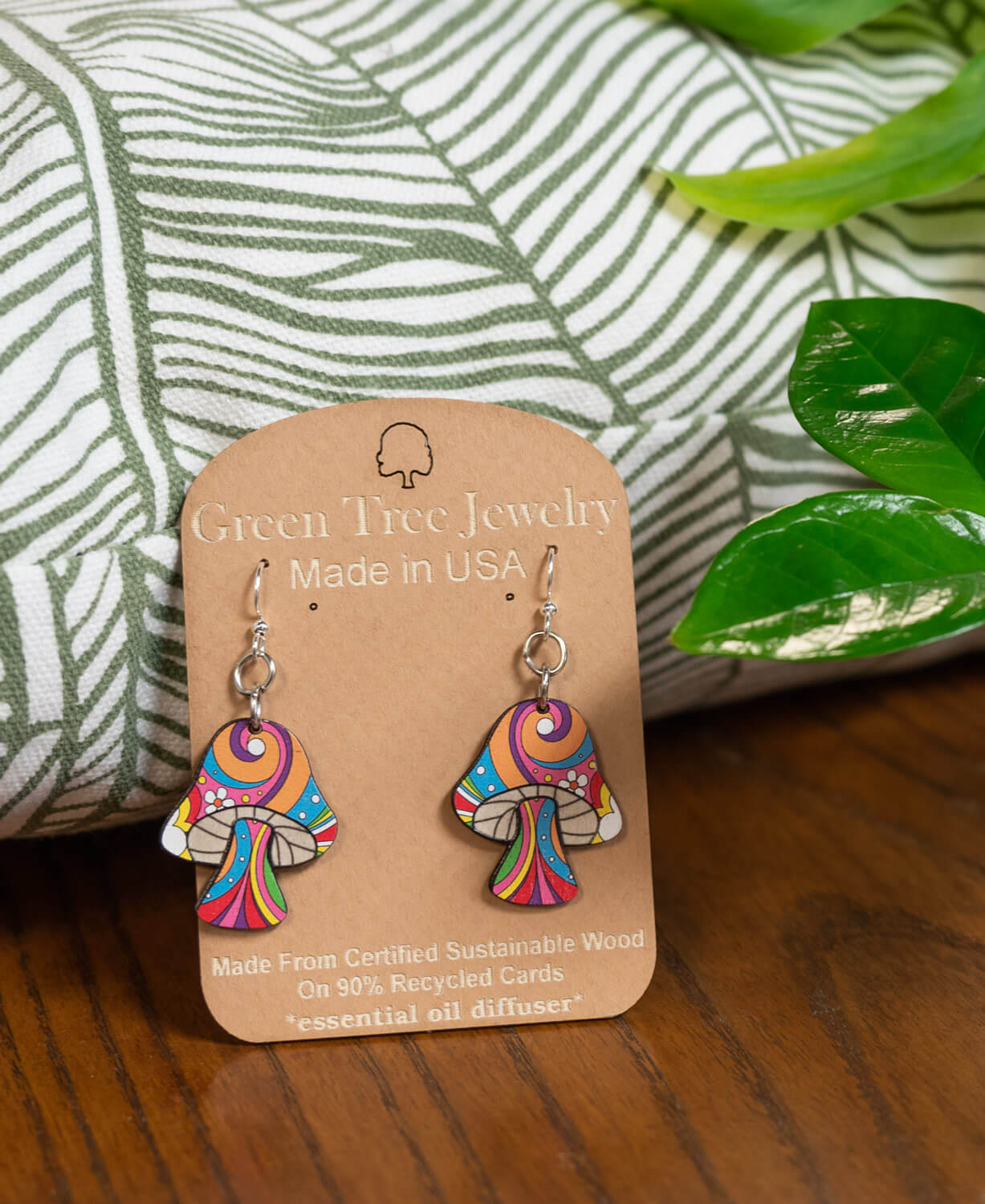Psychedelic Mushroom Earrings