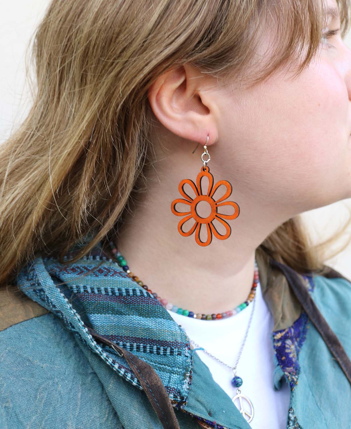 Hippie Daisy Earrings | Boho Hippie Earrings | Soul Flower