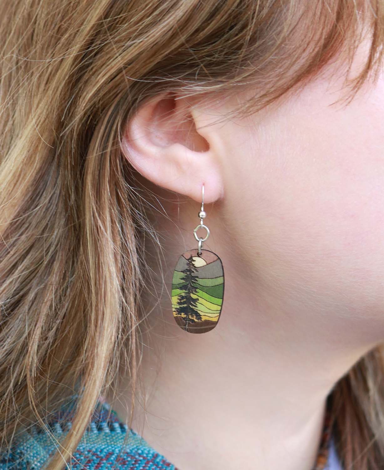 Pine Tree Earrings | Mountain Earrings | Soul Flower