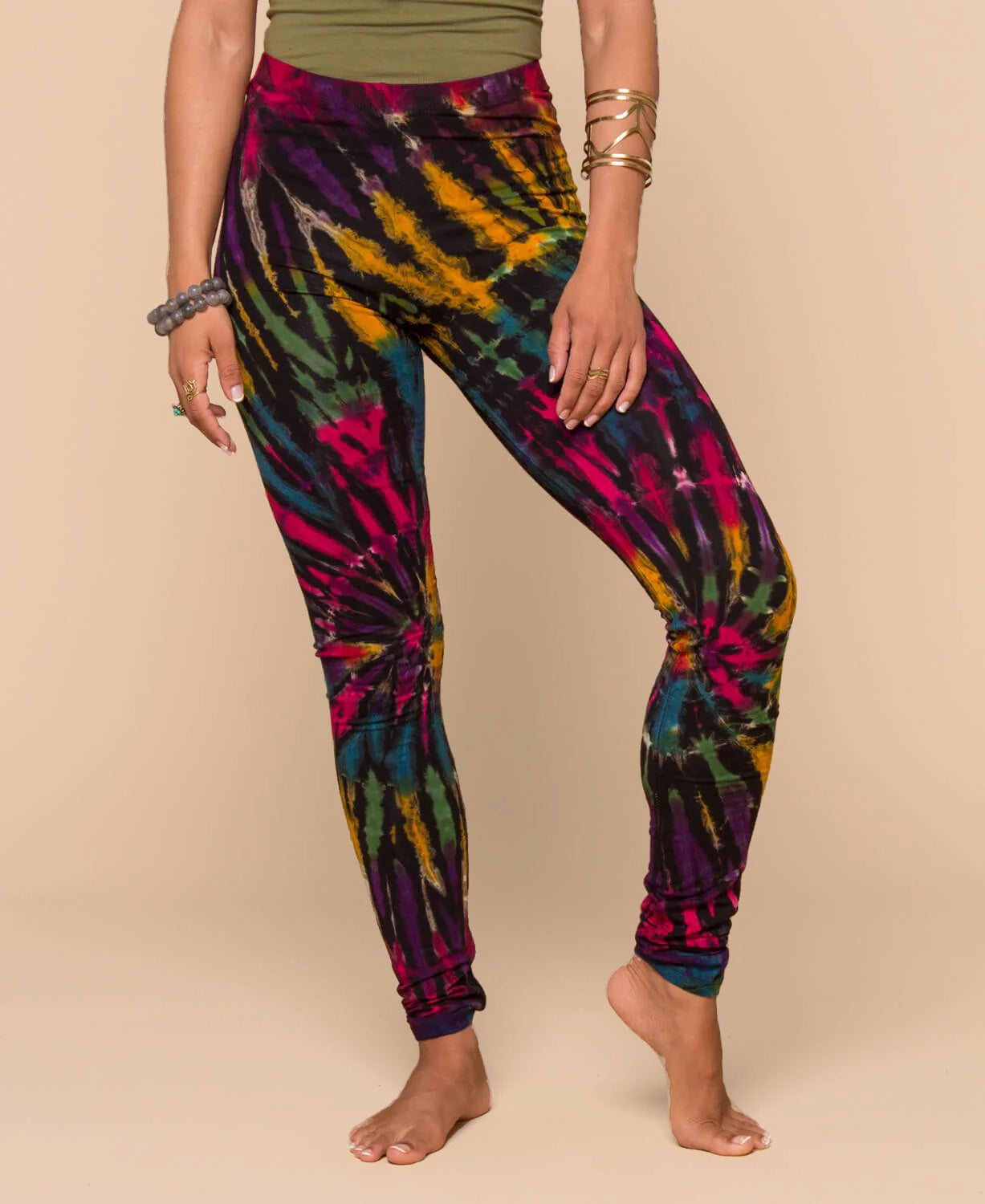 Tie-Dye Leggings - Tie Dye Leggings | Hippie Leggings | Soul Flower