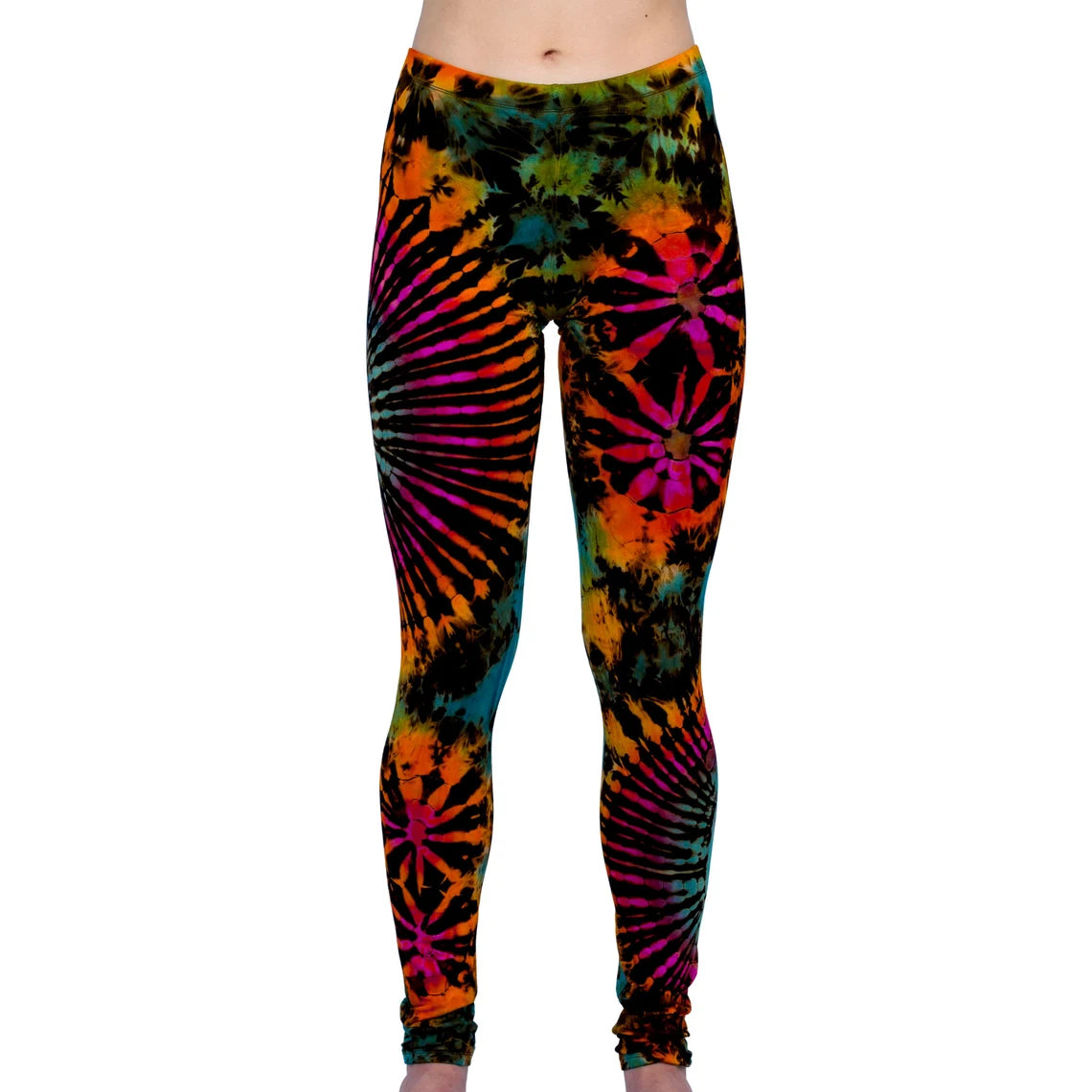 Colorful Tie-Dye Leggings - Tie Dye Leggings | Hippie Leggings | Soul Flower