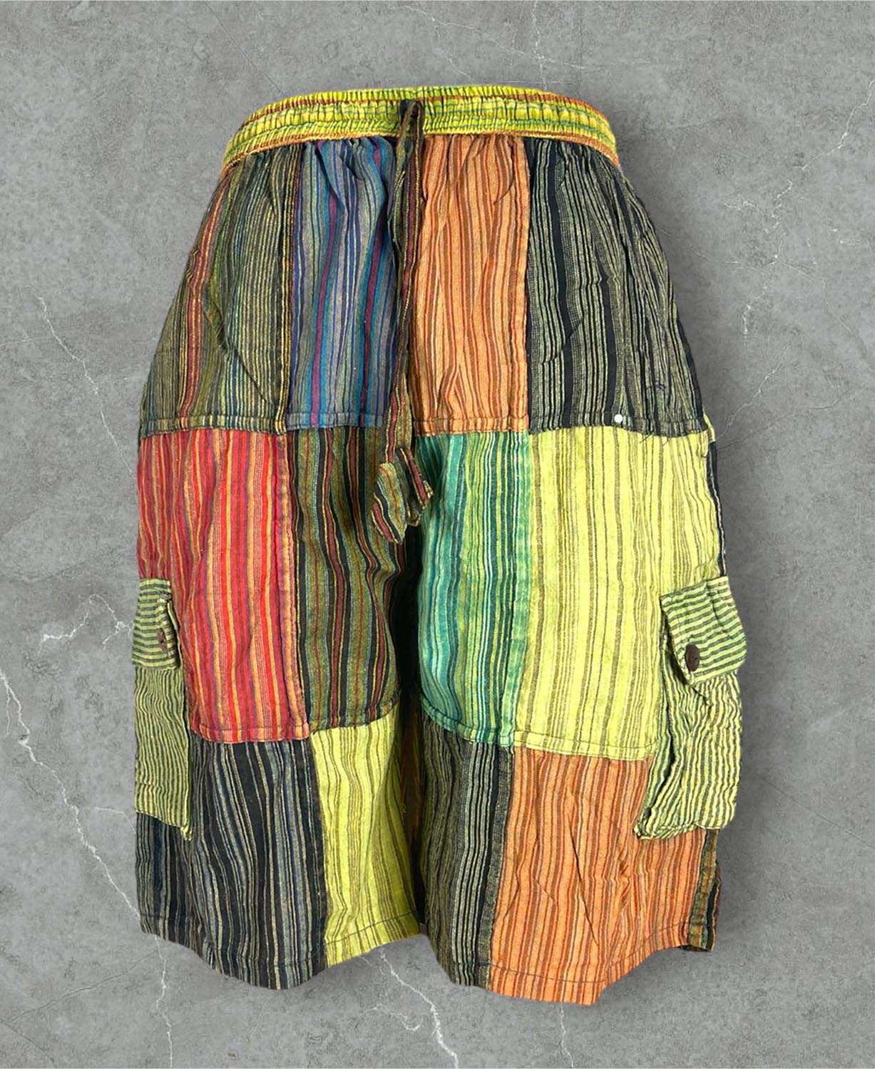 Nomad Patchwork Unisex Cargo Shorts