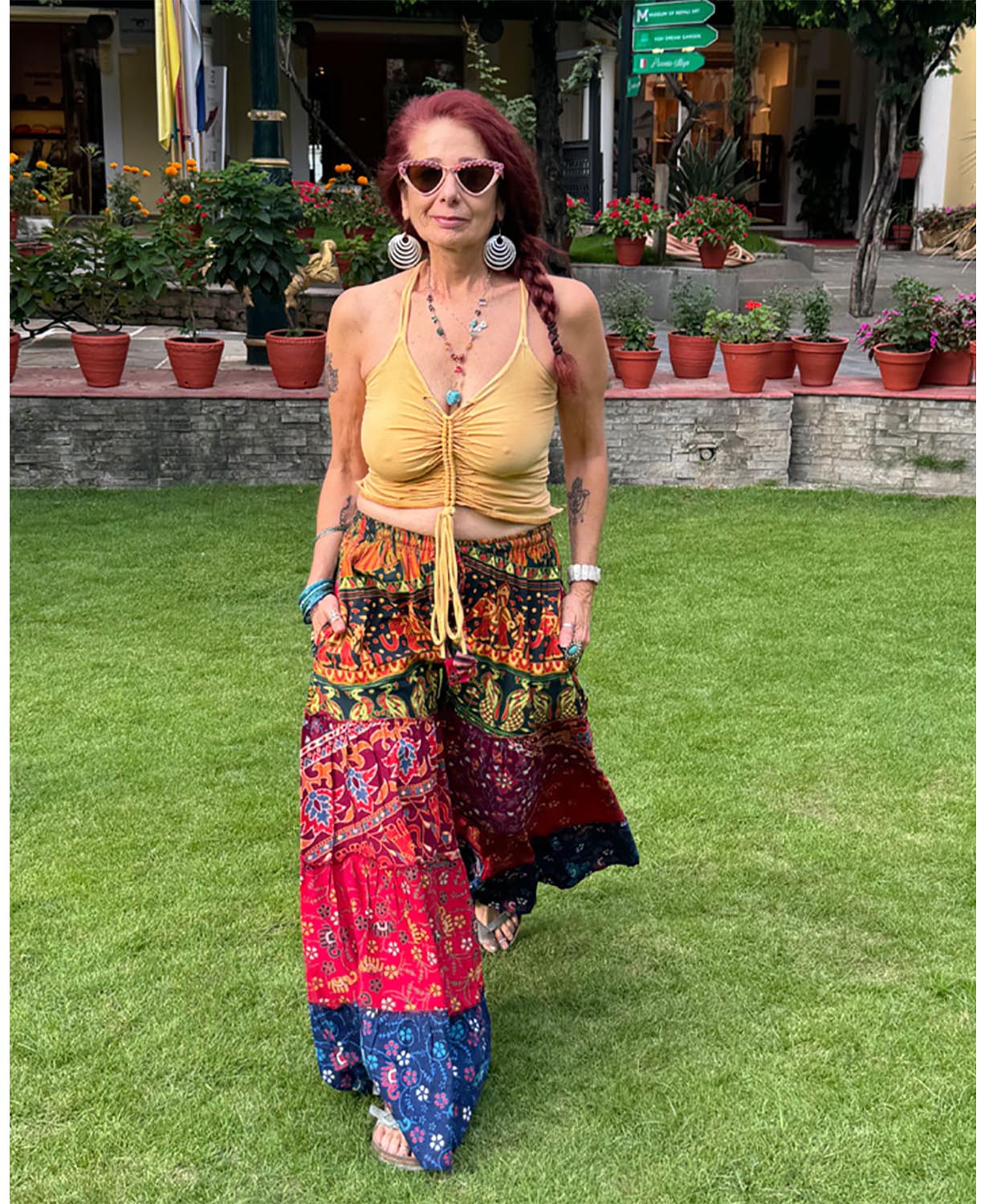 NEW! Tiers Of Color Wideleg Pants