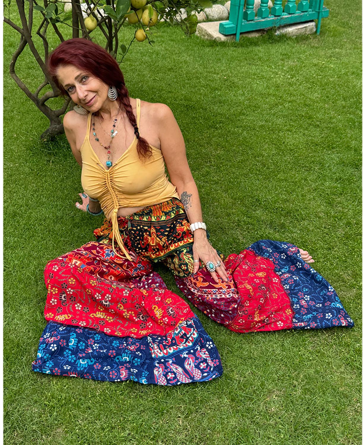 NEW! Tiers Of Color Wideleg Pants