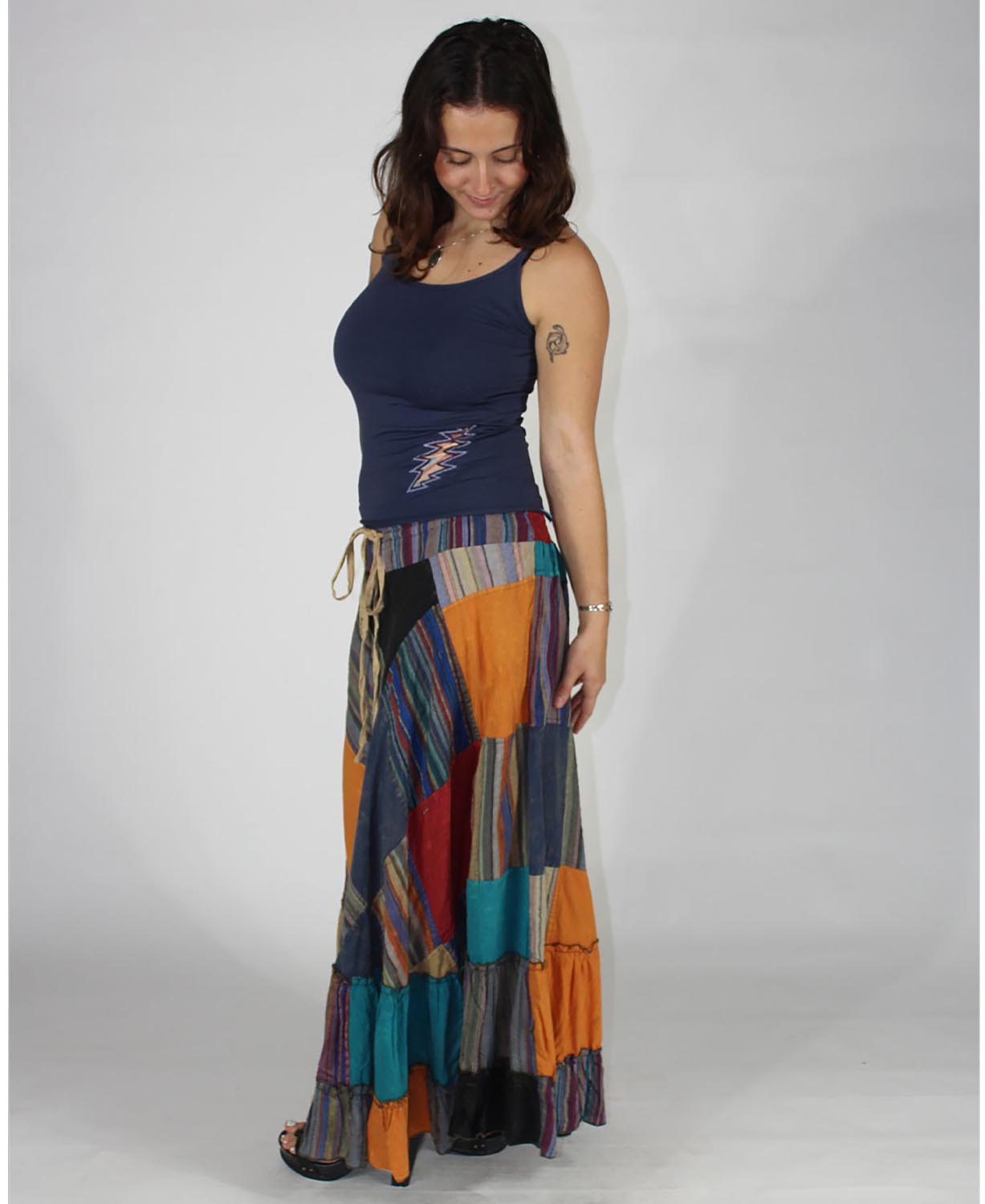 NEW! Spin & Twirl Patch Maxi Skirt