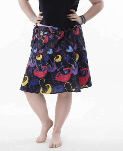 Magic Mushroom Skirt | Festival Wrap Skirt | Soul Flower