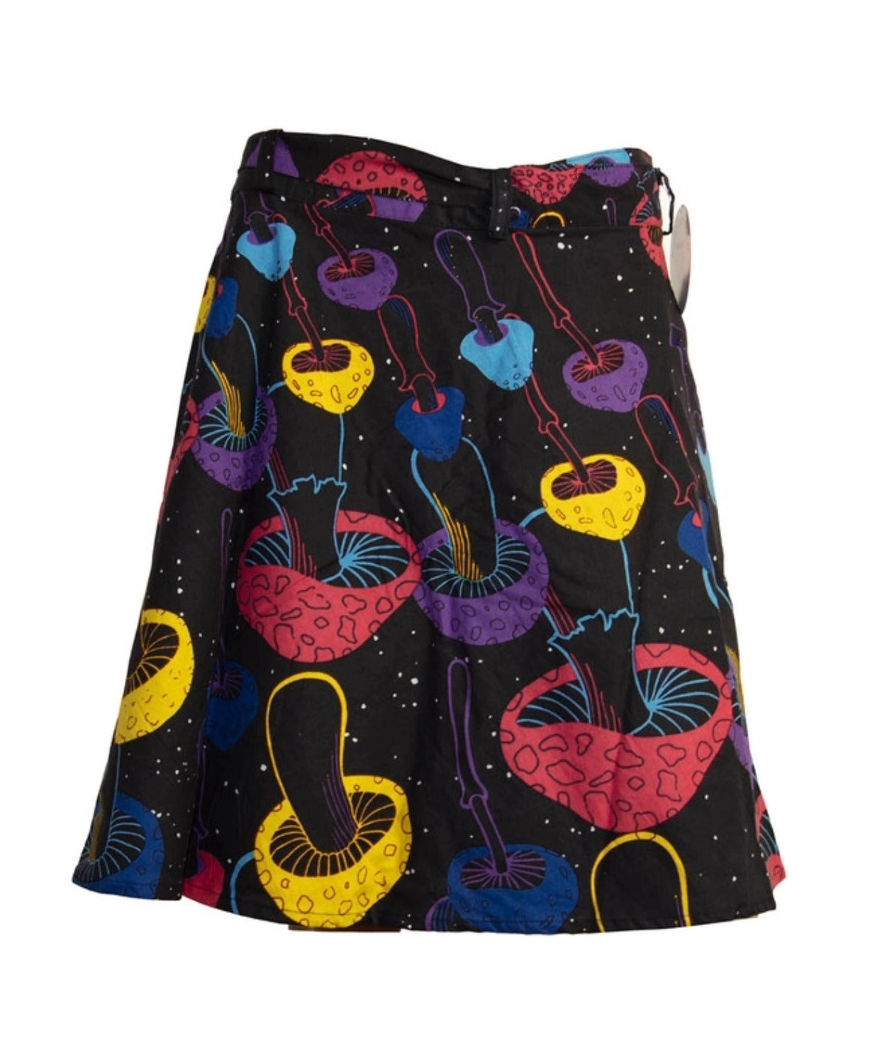 Magic Mushroom Wrap Mini Skirt