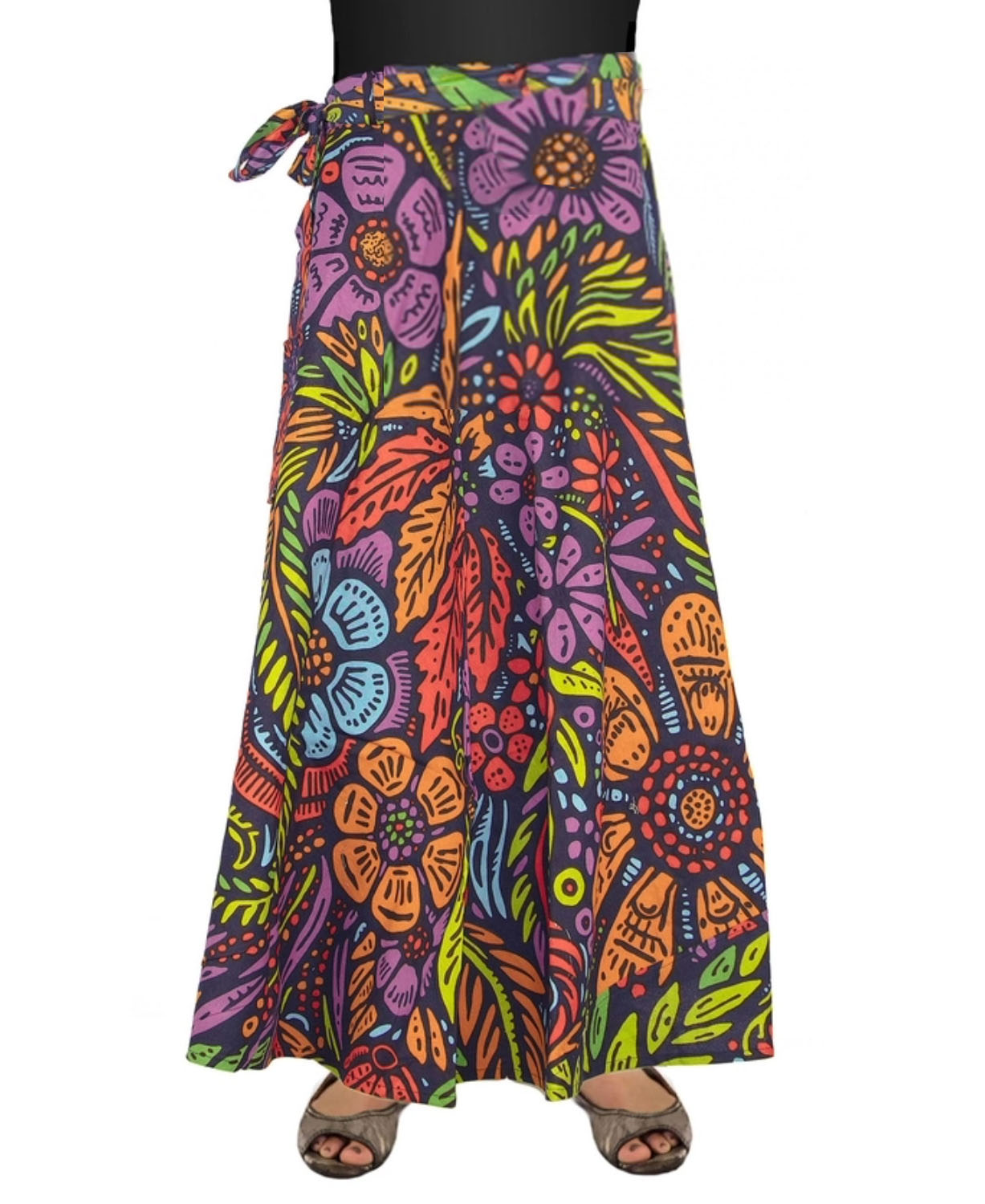 Floral Wrap Skirt | Tropical Flowers Skirt | Soul Flower