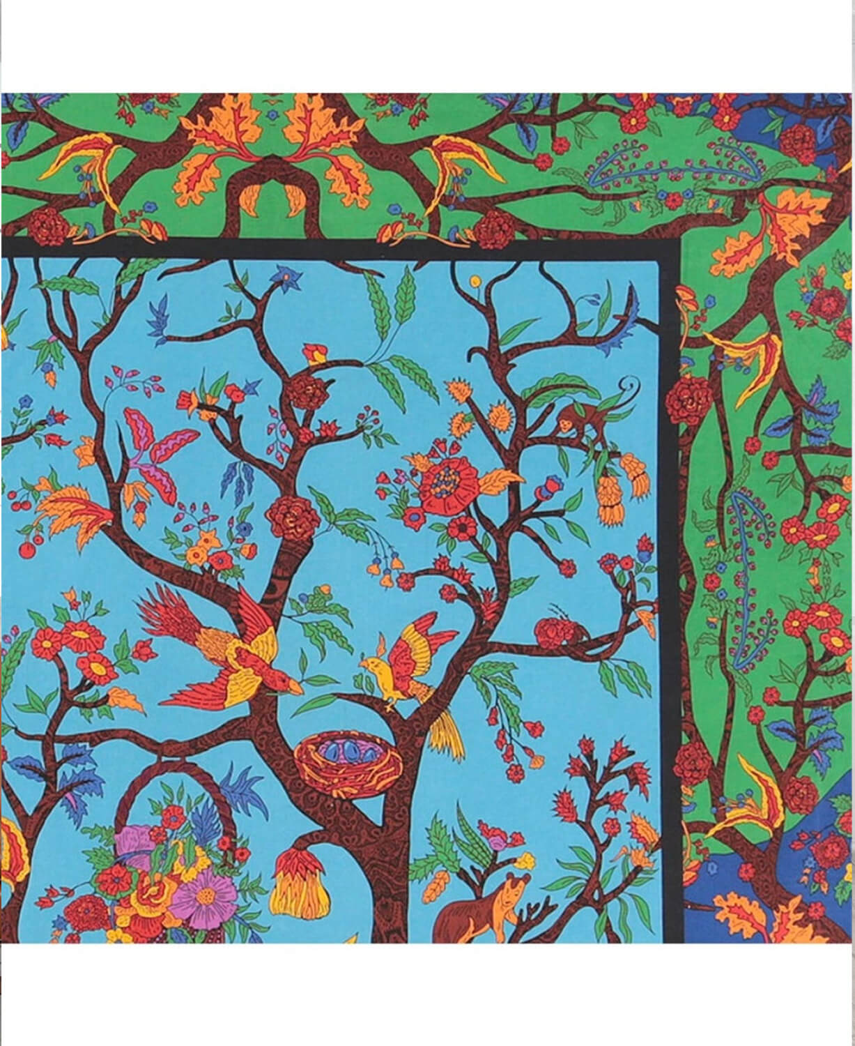 Blooming Tree Tapestry In Multicolor