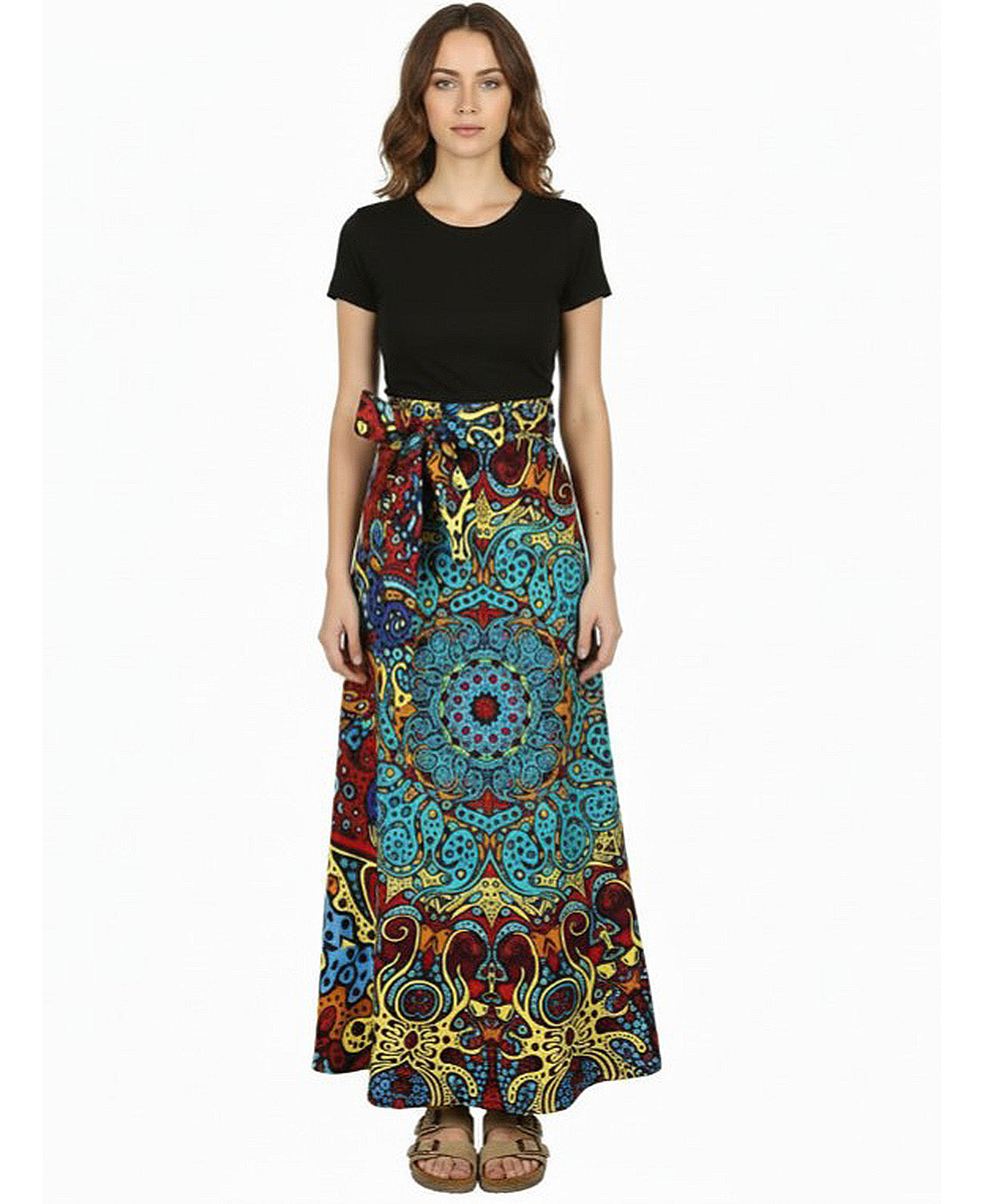 Trippy Wrap Skirt | Sunburst Skirt | Soul Flower