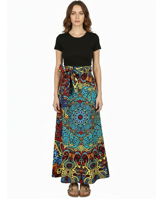 Trippy Wrap Skirt | Sunburst Skirt | Soul Flower