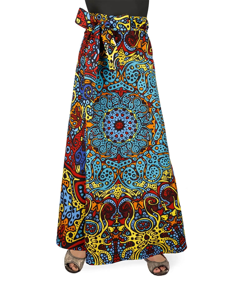NEW! Trippin' on Sunshine Wrap Skirt with Zipper Pocket - Trippy Wrap Skirt | Sunburst Skirt | Soul Flower
