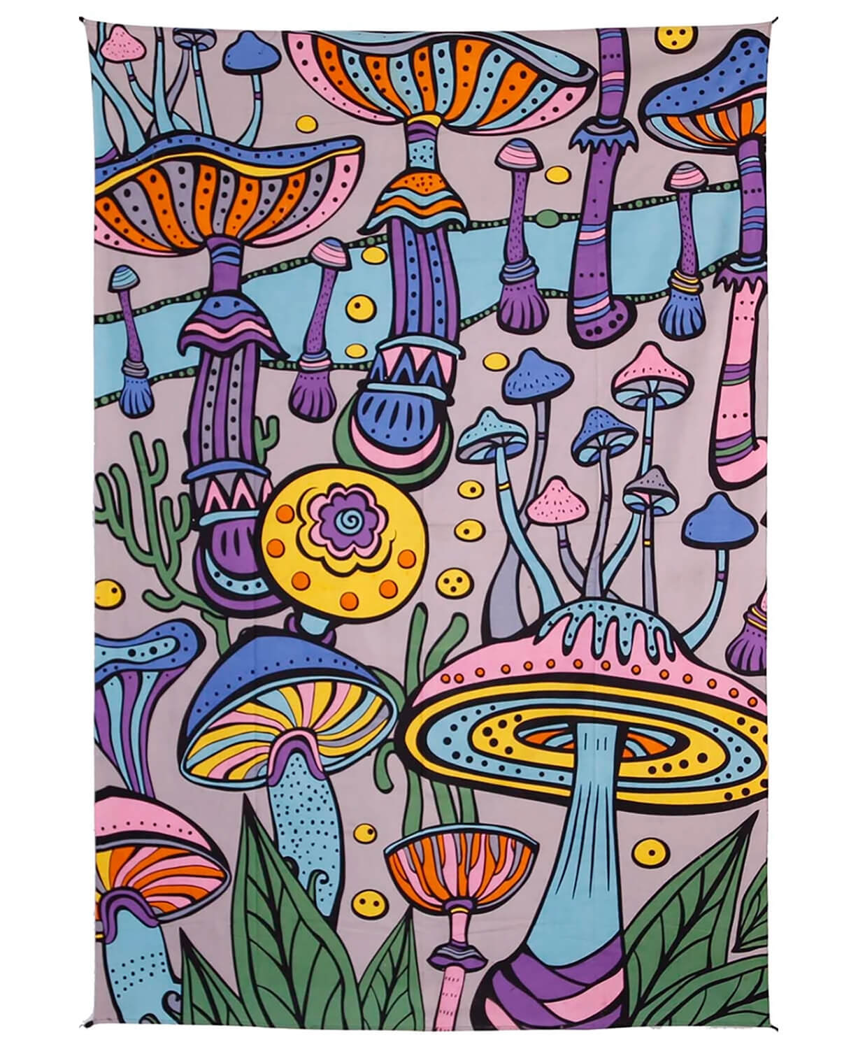 NEW! Mushroomland Tapestry in Pink Multicolor