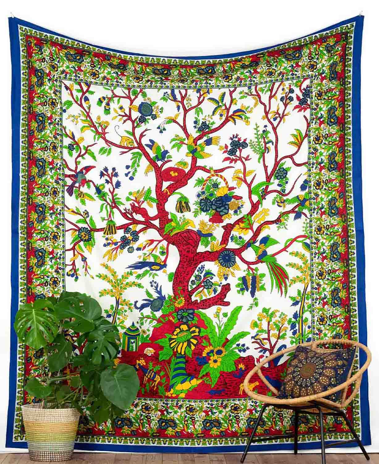 World Tree Tapestry In Blues