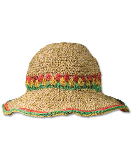 Rasta Stripe Hemp Hat