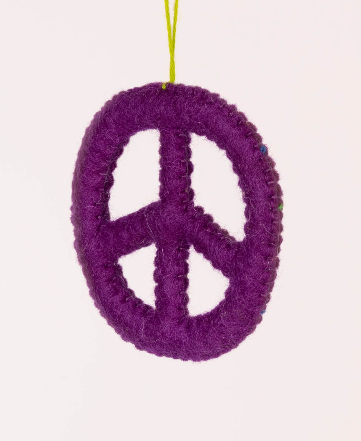 Groovy Peace Sign Felt Hanging Charm