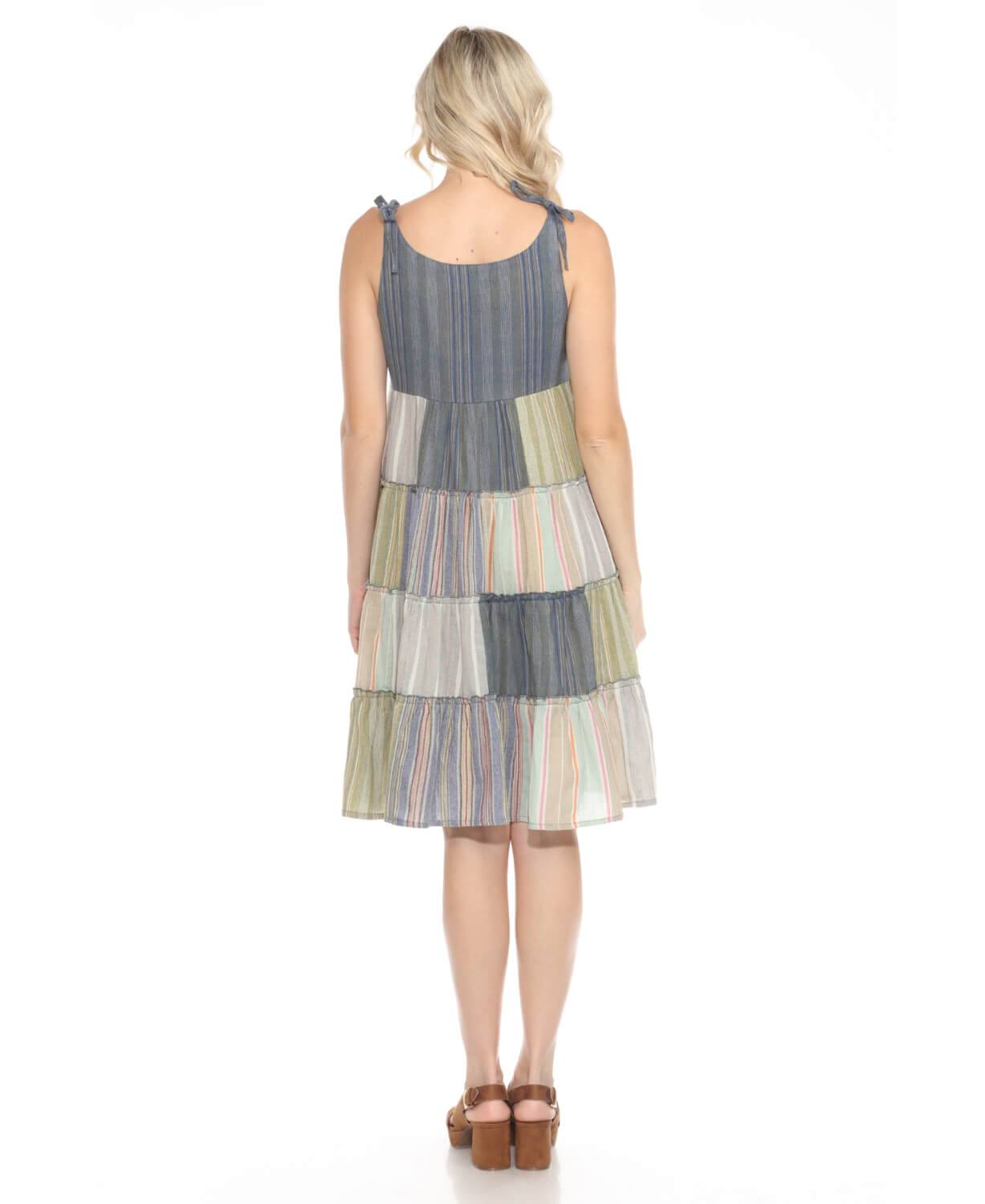 NEW! Patchwork Babydoll Boho Dress