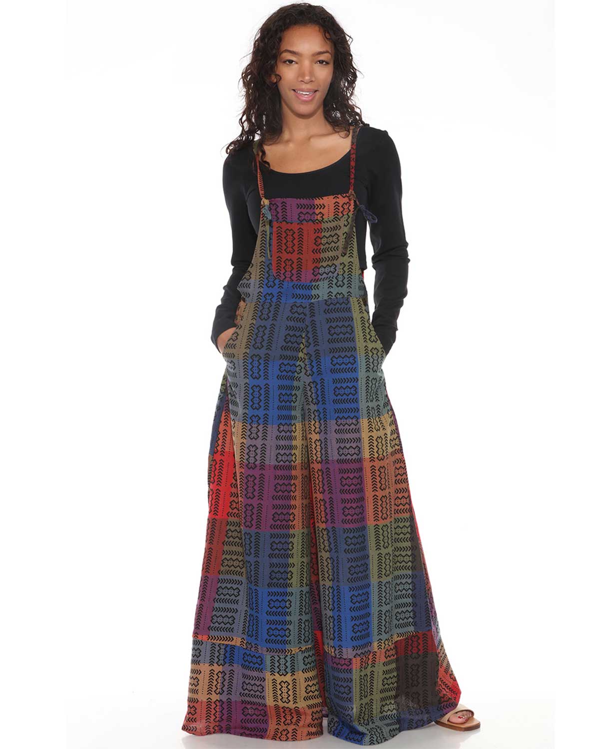 NEW! Rainbow Rythym Tie Overalls