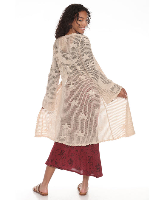 NEW! Moonflower Lace Duster in Natural