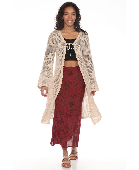 NEW! Moonflower Lace Duster in Natural