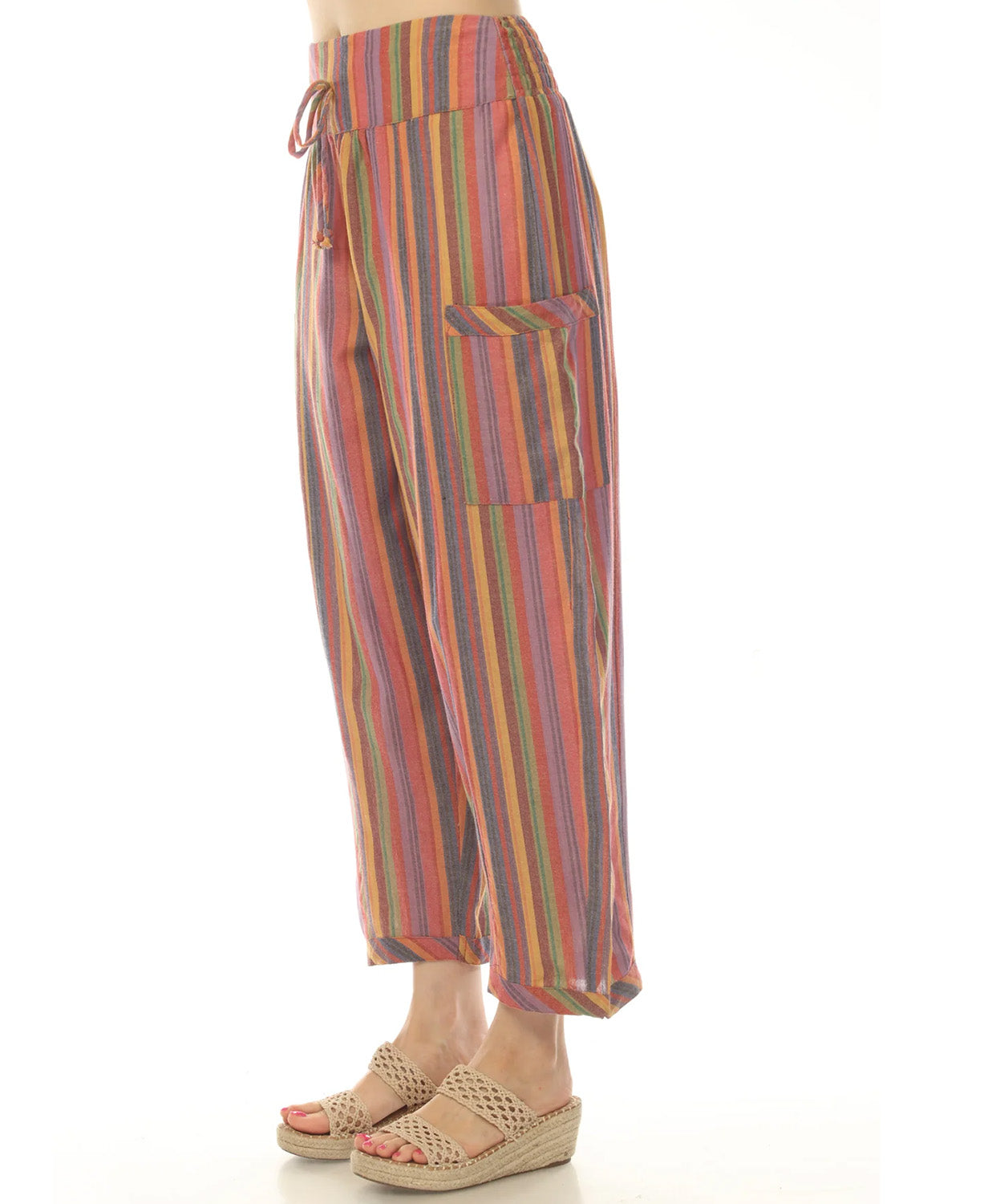 Long Story Short Harem Pants - Striped Festival Harem Pants | Hippie Pants | Soul Flower