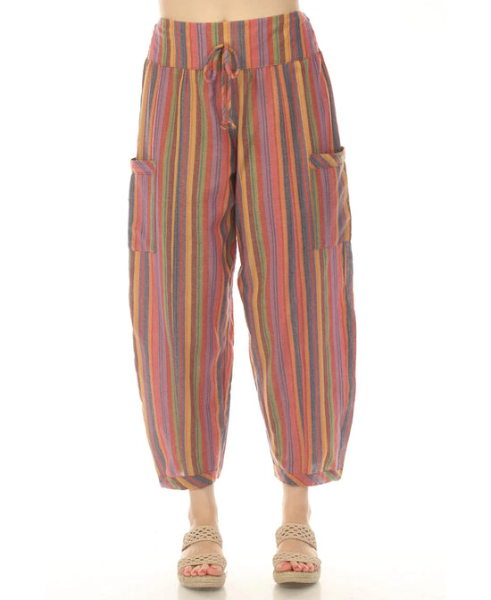 Long Story Short Harem Pants - Striped Festival Harem Pants | Hippie Pants | Soul Flower