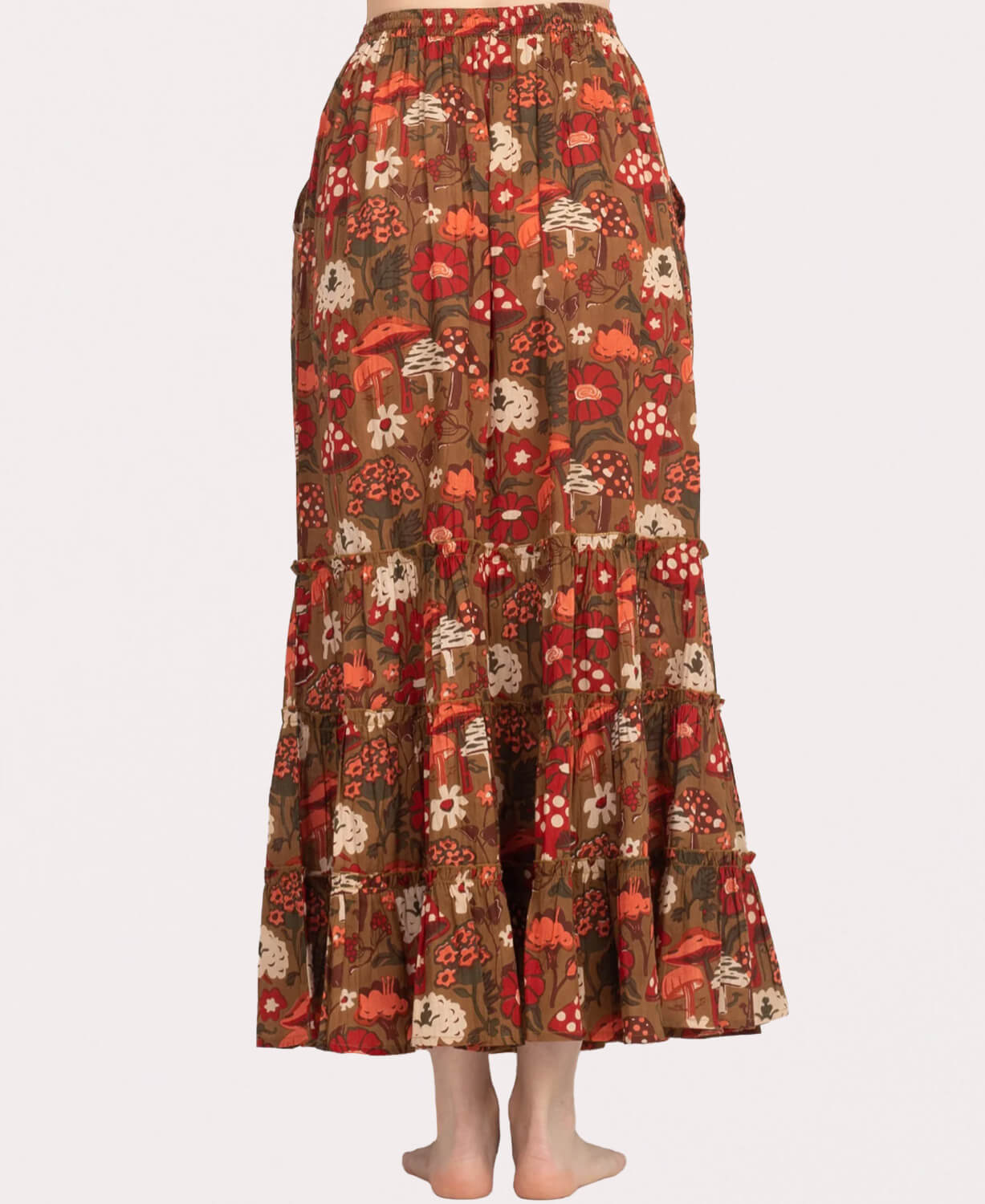 Mushroom Forest Maxi Skirt
