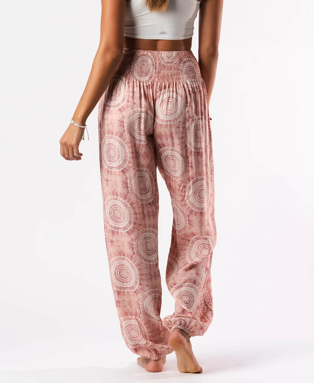 Baja Mandala Pink Harem Pants-3