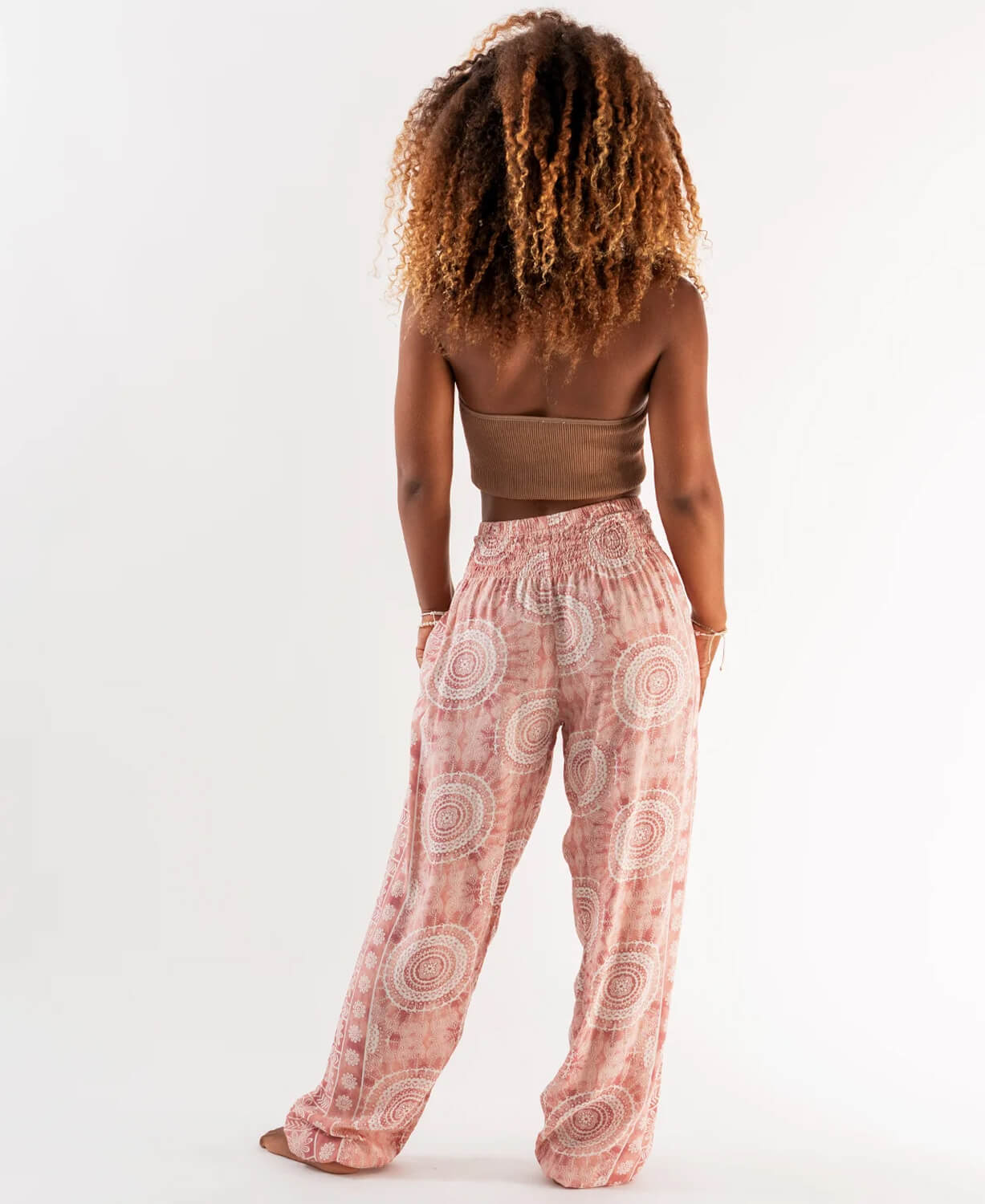 Baja Mandala Pink Harem Pants-5