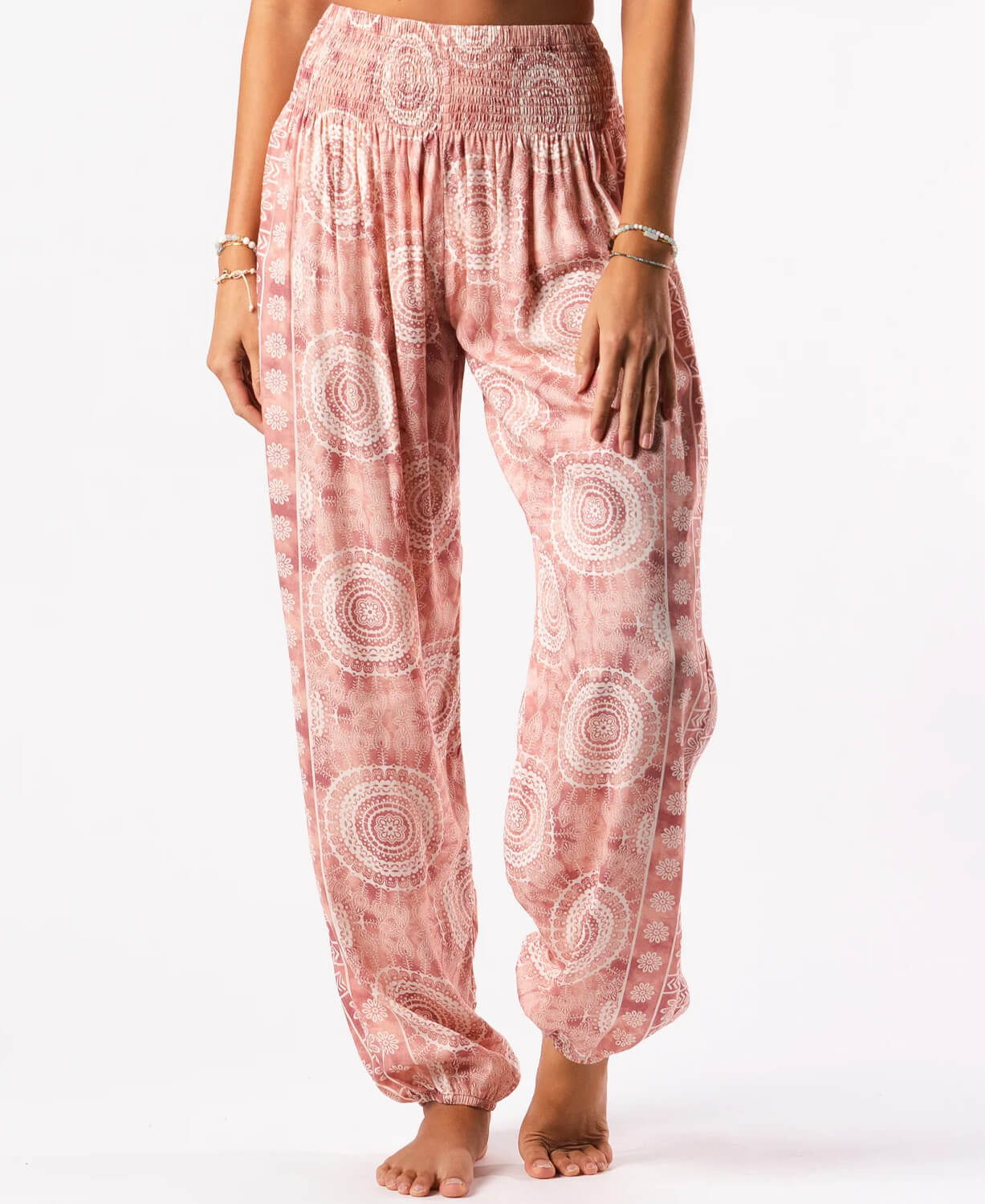 Baja Mandala Pink Harem Pants-1