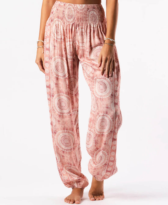Baja Mandala Pink Harem Pants - Pink Harem Pants | Hippie Chic Pants | Soul Flower