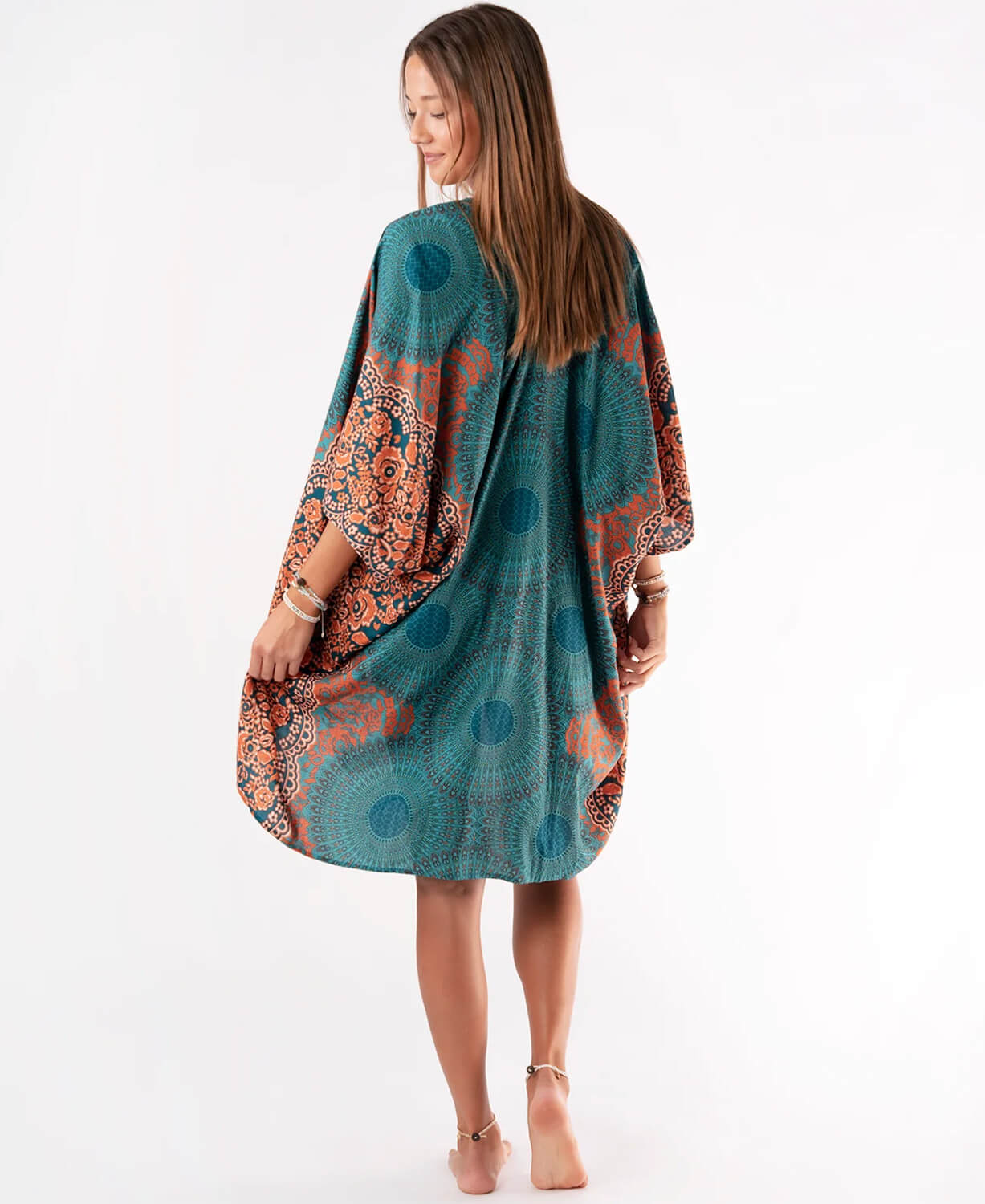 Floral Mandala Hippie Kimono