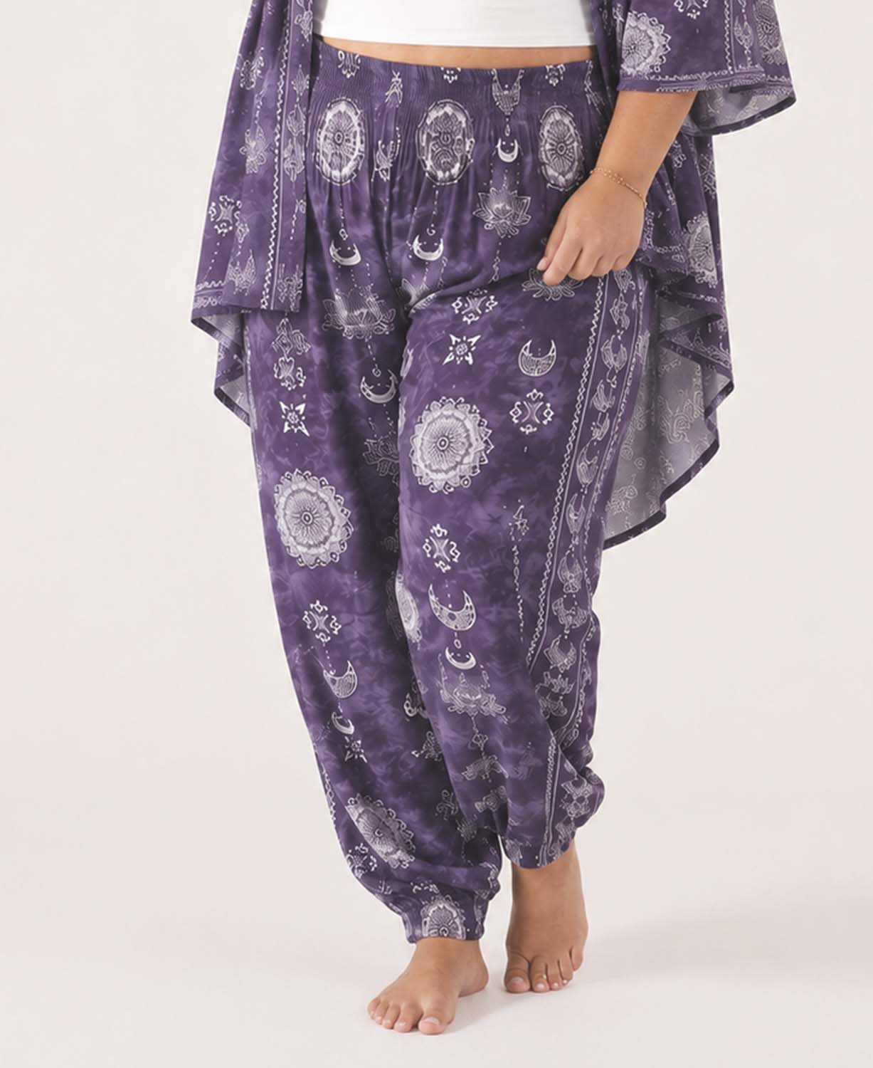 Starry Nights Harem Pants - Hippie Pants | Soul Flower plus model