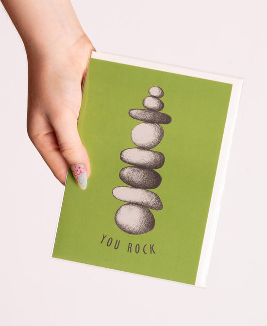 You Rock Greeting Card - You Rock Card | Recycled Greeting Cards | Soul Flower