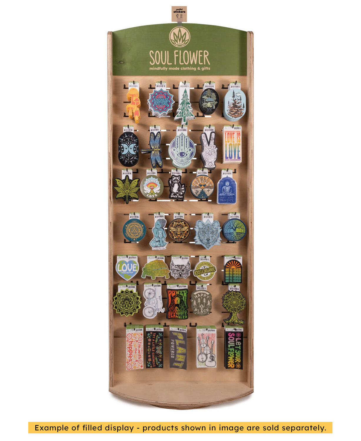 Soul Flower Full Size Spinning Floor Display - Empty - Floor Spinning Display | Wholesale Floor Displays | Soul Flower