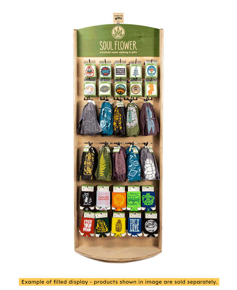 Soul Flower Full Size Spinning Floor Display - Empty - Floor Spinning Display | Wholesale Floor Displays | Soul Flower