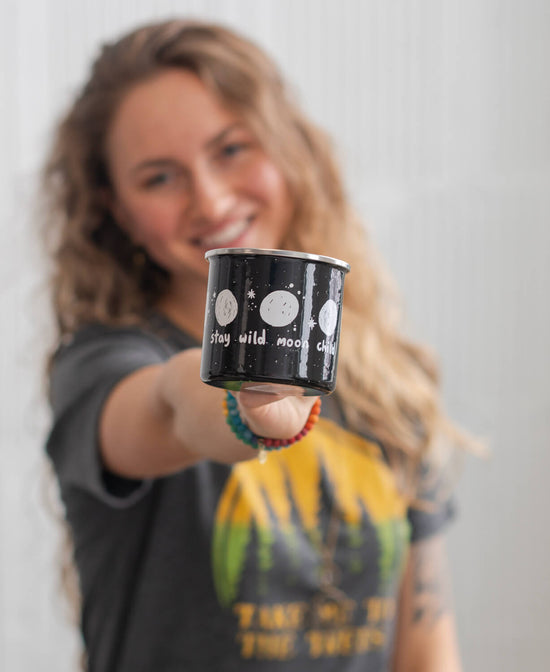 Stay Wild Moon Child Enamel Camping Cup - Stay Wild Moon Child Enamel Camping Cup